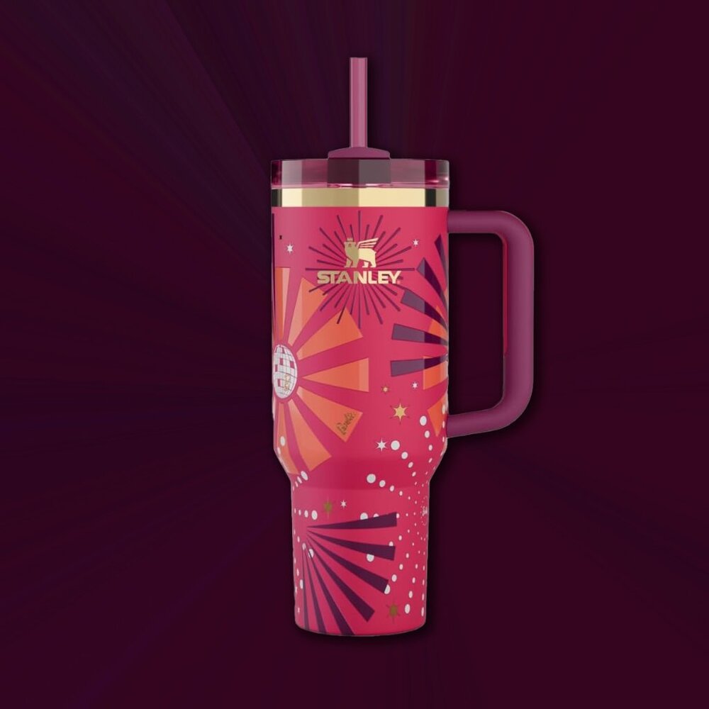 NEW Ltd Ed Barbie x Stanley 80s Dynamite Quencher 40oz | Keep Drinks Cold/Hot